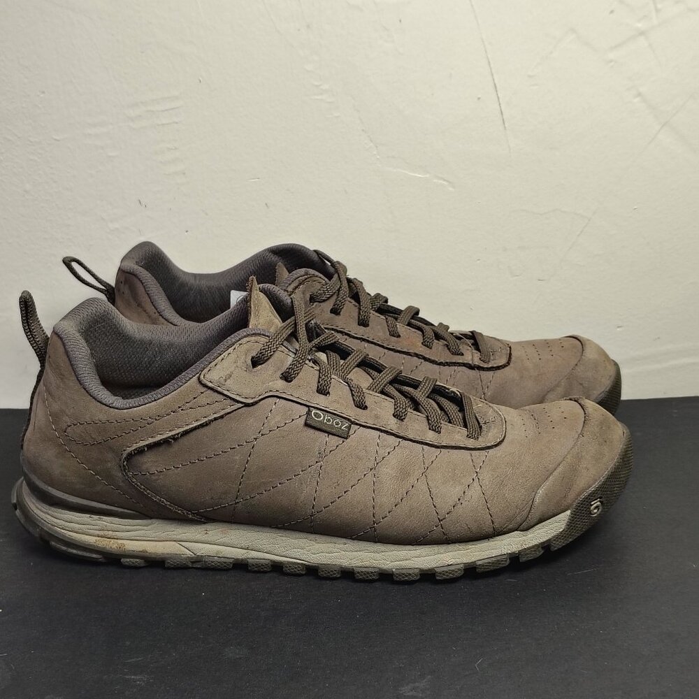 Oboz Bozeman Lows Mens Size 11 Brown Leather Hiking Trail Shoe - Picture 2 of 14